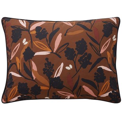 Linge de lit imprimé feuilles - BECQUET CRÉATION.