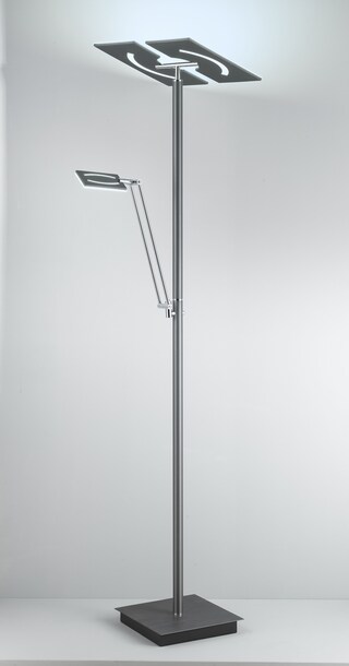 MONDO LED Deckenfluter mit Leselampe MATEO anthrazit