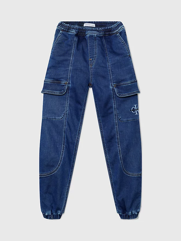calças cargo de moletom jeans