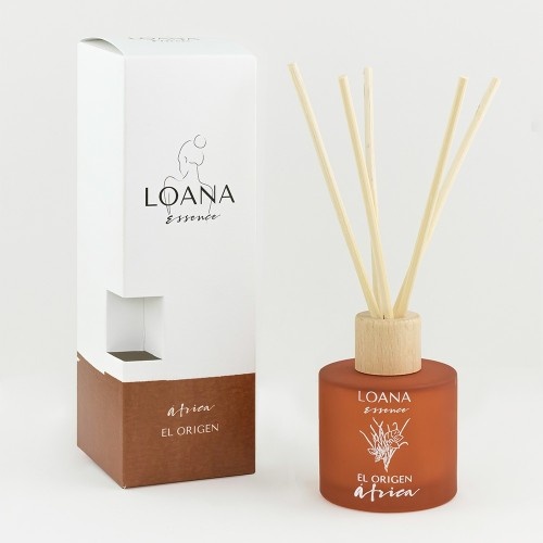 O difusor de varetas Loana Essence absorve odores de animais de estimação e possui aroma de laranja.