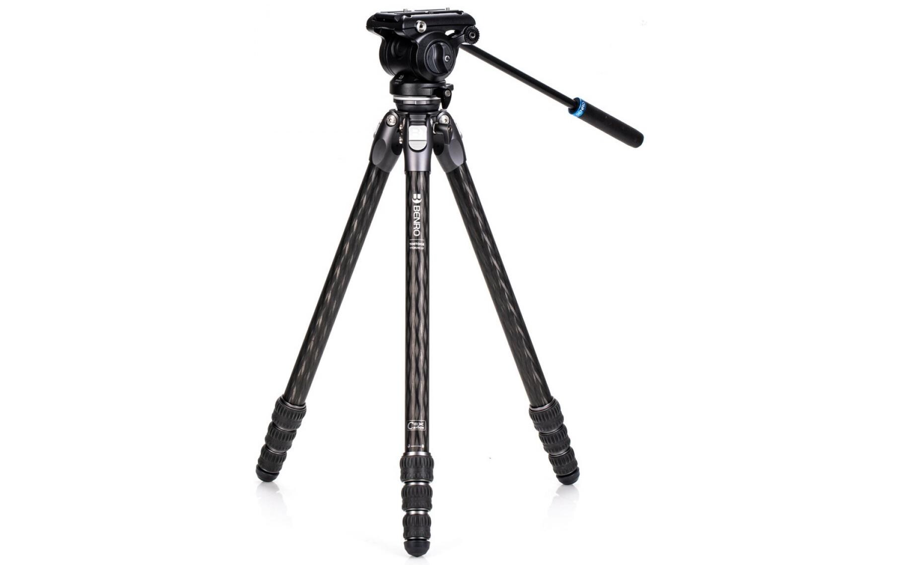 Videostativ Kit TTOR24CLVS4pro Tortoise<br>Videostativ-Kit mit Videokopf, Schnellwechselplatte, Tasche, Inbusschlüssel und Spikes