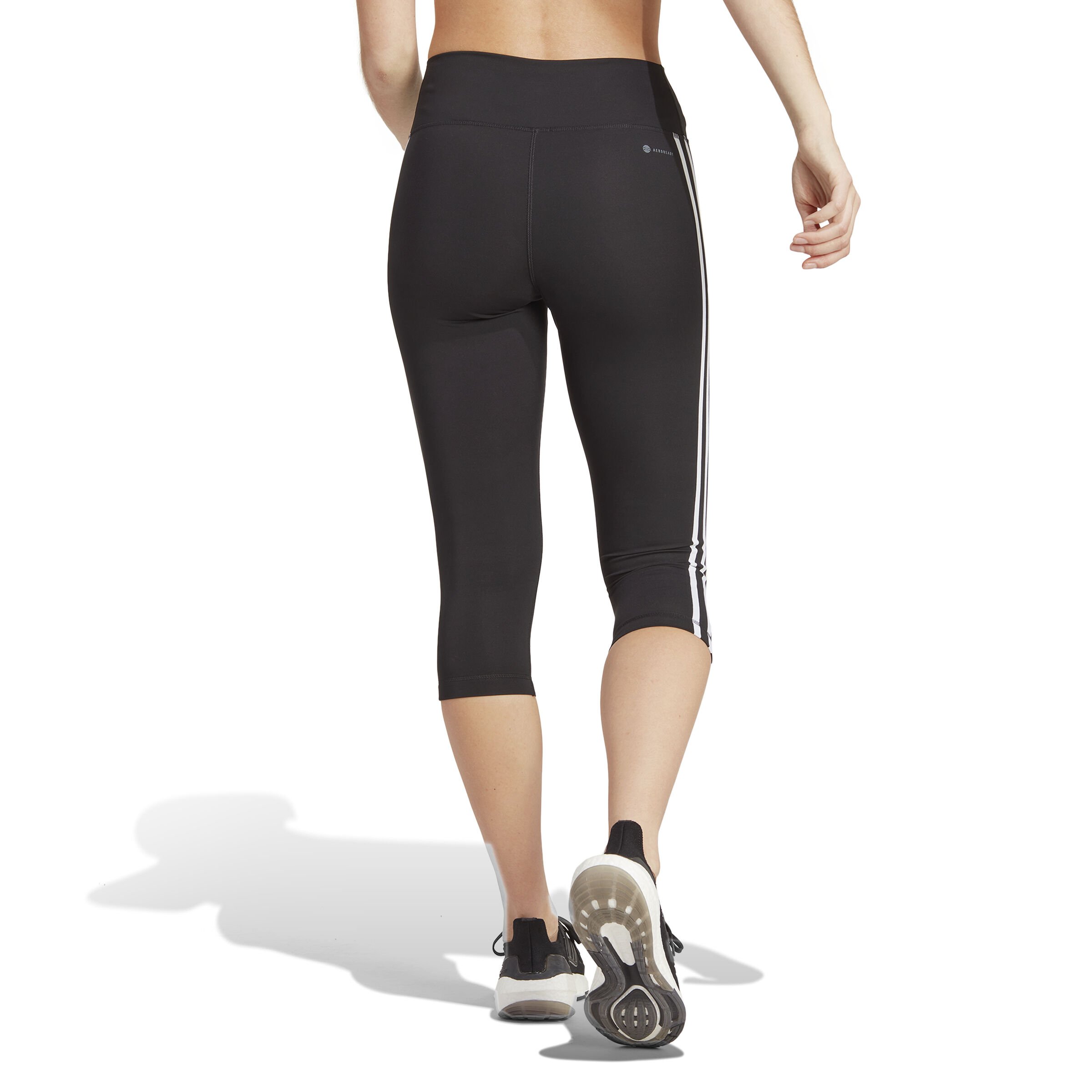 adidas Essentials Train 3-Stripes High-Waisted Collant Tight Femmes - Noir