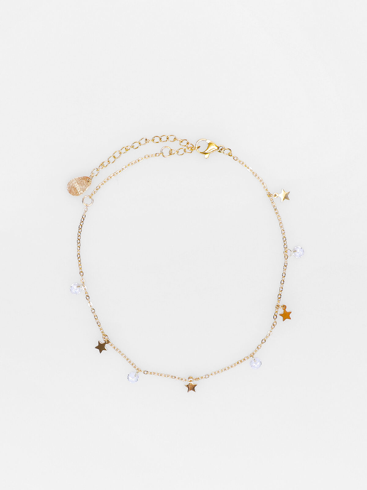 Chaîne de cheville à pendentifs- Doré