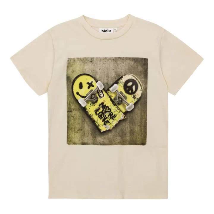 Molo T-Shirt Riley Skate Coton Bio | Beige