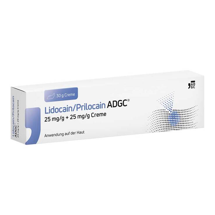Lidocain / Prilocain ADGC 25 mg / g + 25 mg / g Creme, 30 g