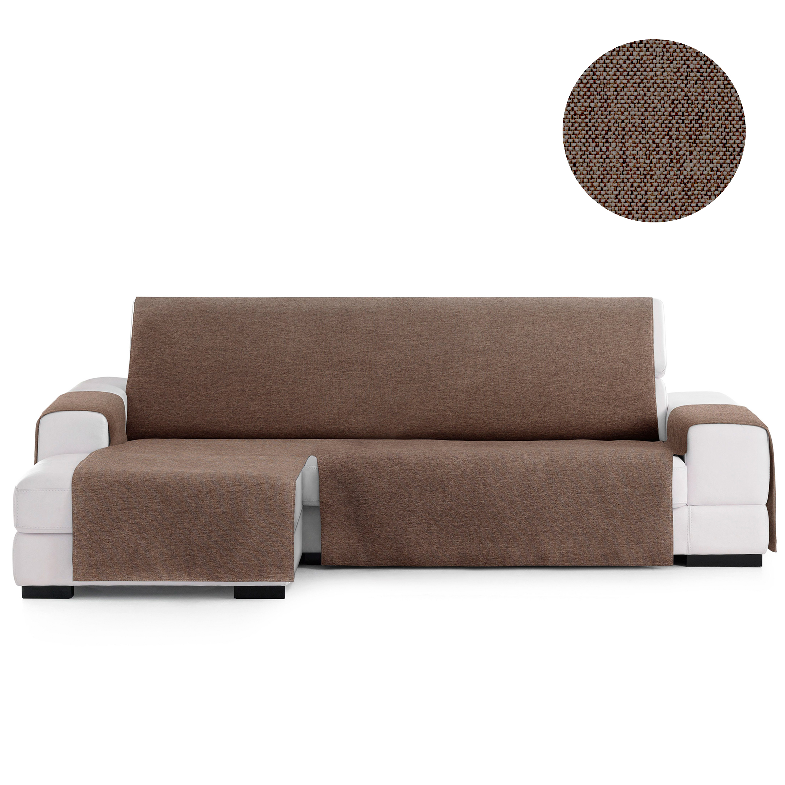 Capa protetora Vipalia para chaise longue esquerda 240, marrom, modelo Brisa