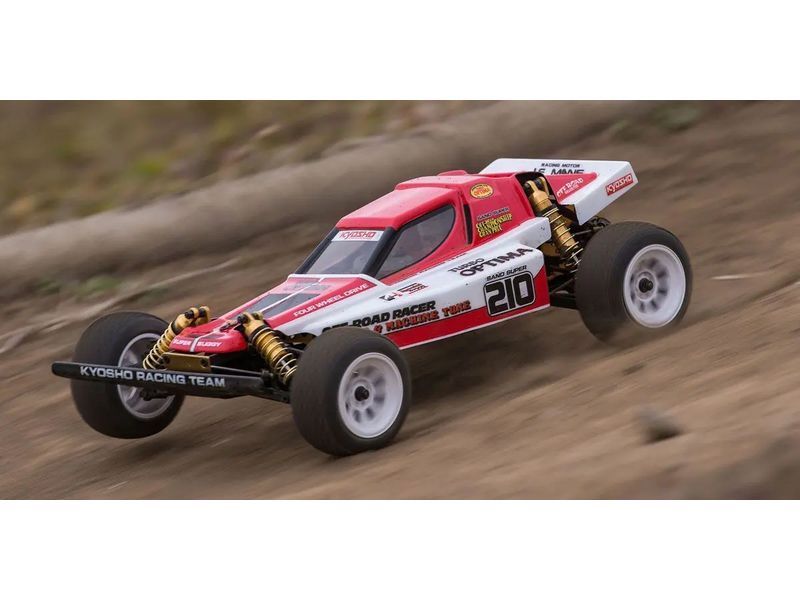 Kyosho Buggy Turbo Optima 4WD Legendary Series Bausatz, 1:1 Legendary Vintage Serie Buggy Bausatz