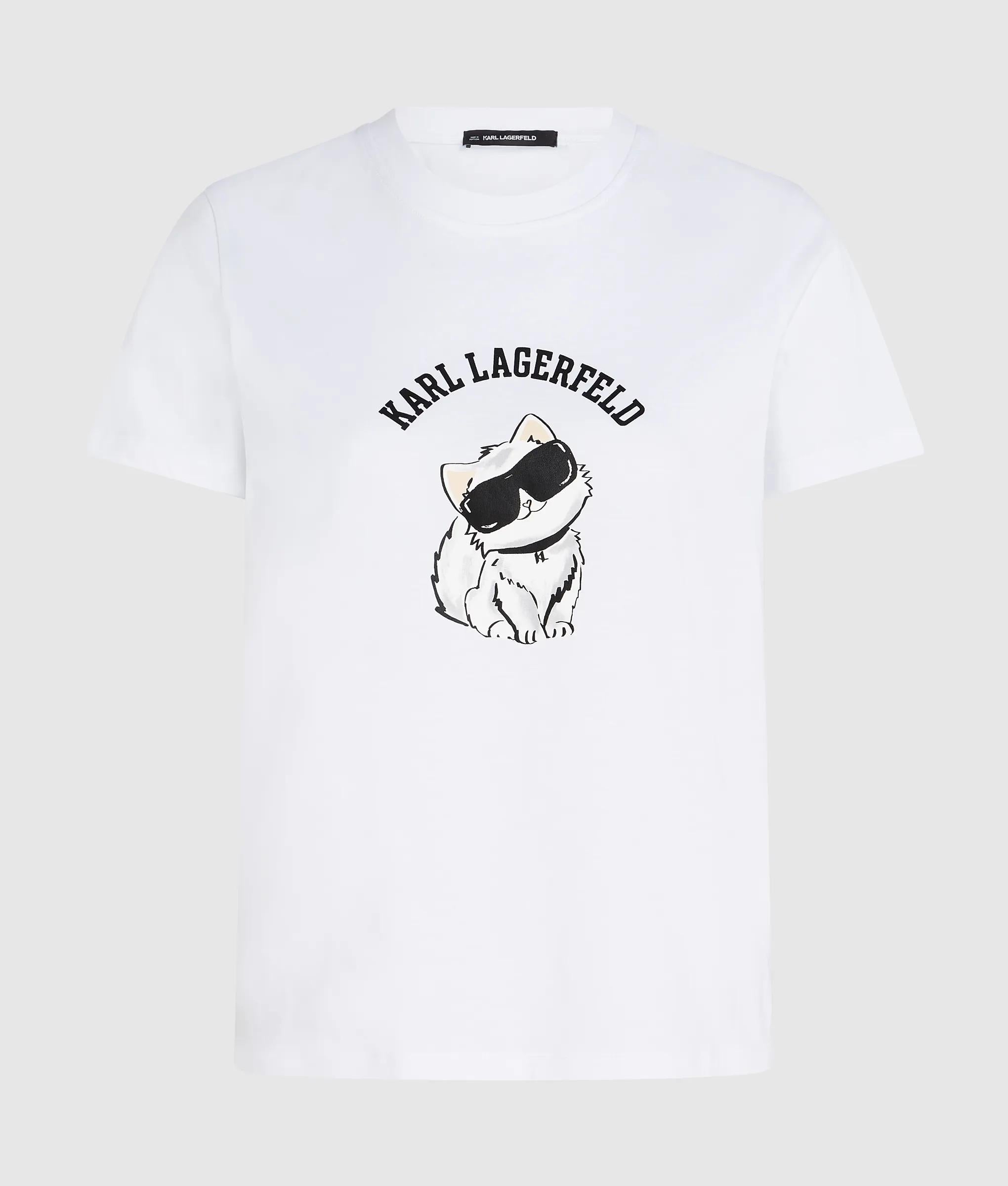 Ikon Choupette T-shirt met opdruk