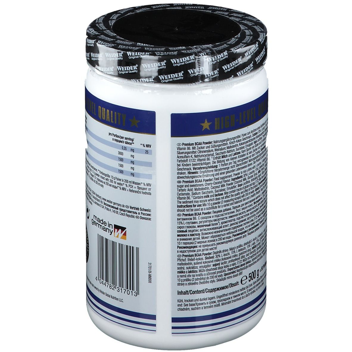 Weider Premium BCAA, Kirsche-Kokos, Pulver