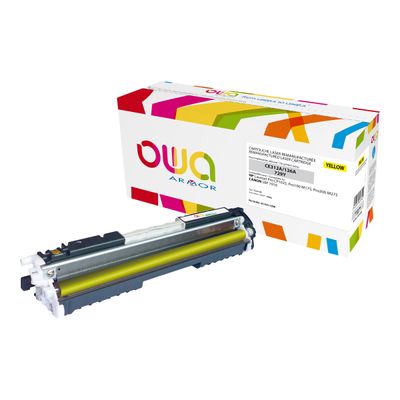 Cartouche laser compatible HP 126A - jaune - Owa K15411OW