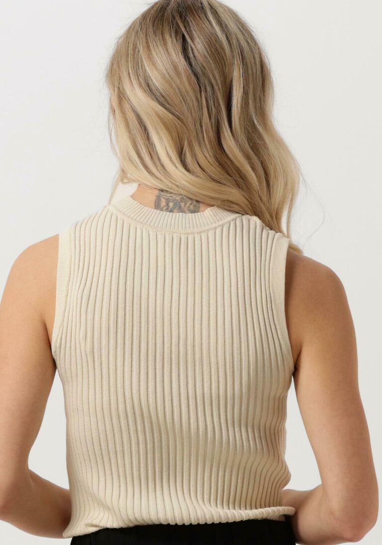 Y.A.S. beige y.a.s. top yastanki sl knit top