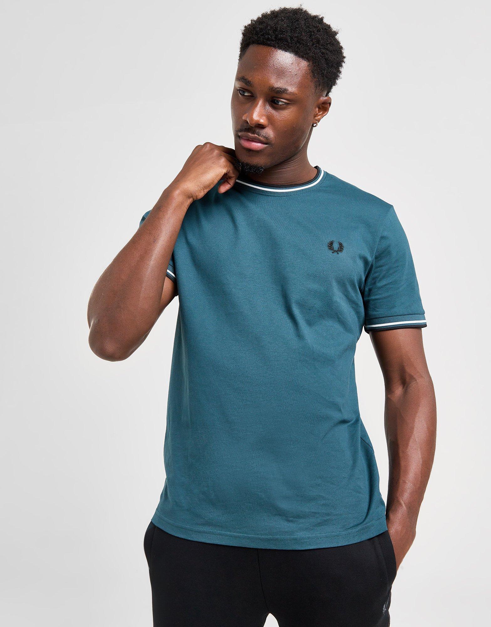Fred Perry T-Shirt à Manches Courtes Twin Tipped Ringer Homme