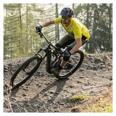 Chemise cycliste Loeffler à manches courtes m MTB shirt Flux Lemon-yellow