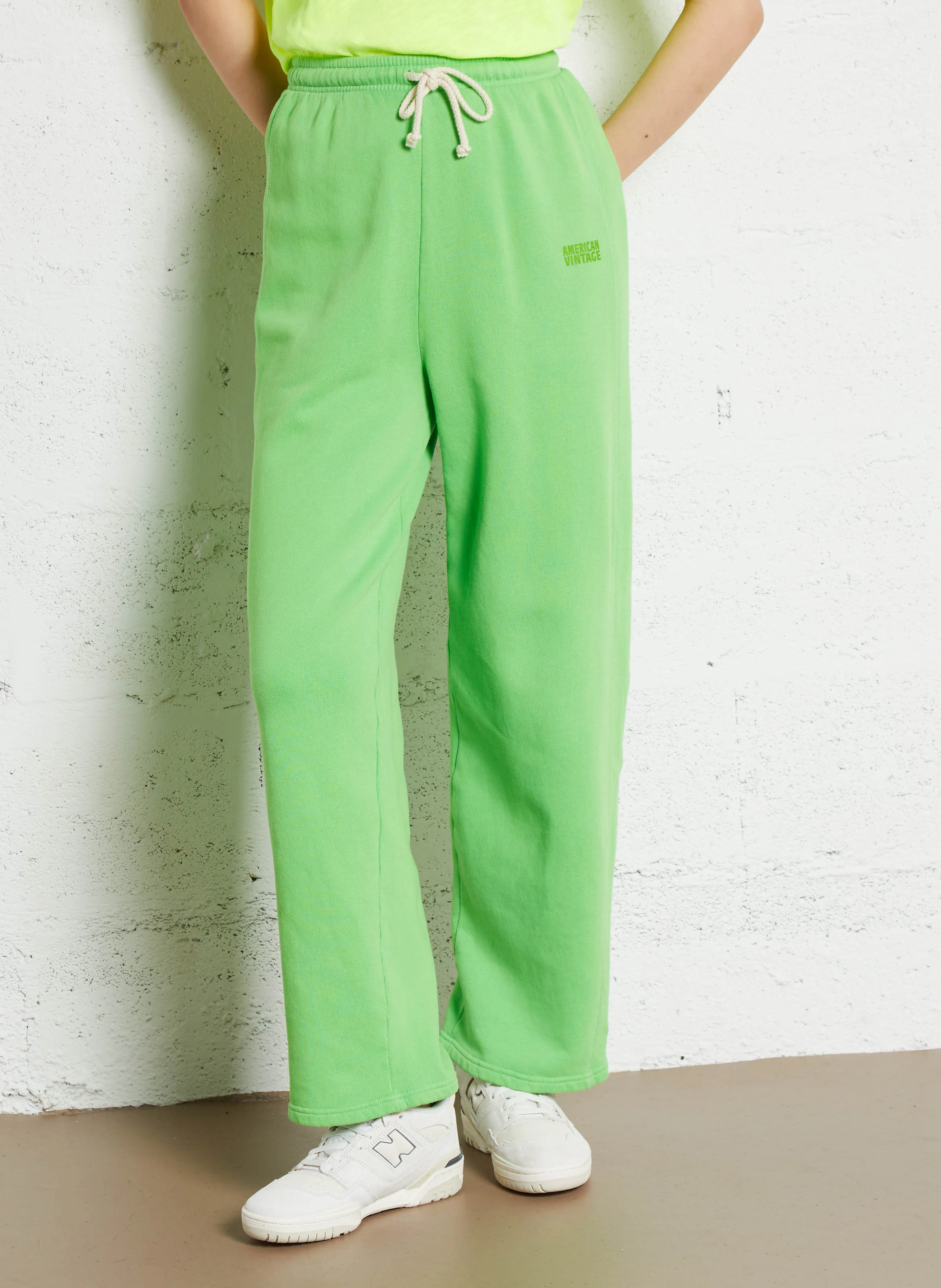 IZUBIRD - Pantalon jogging en coton mélangé | Vert
