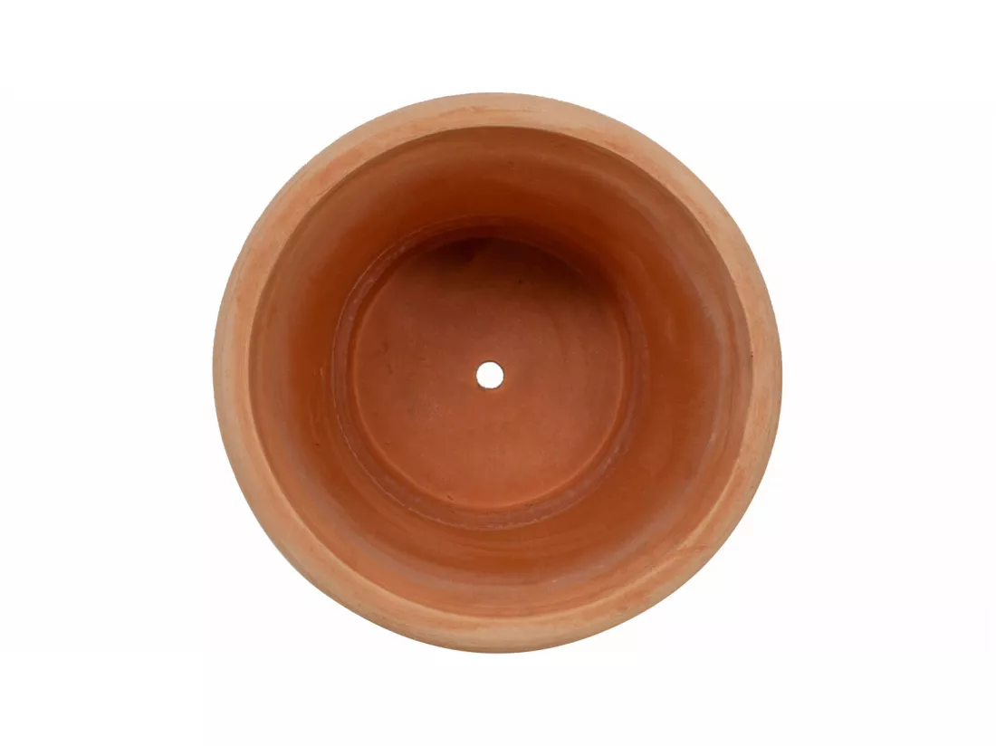 BISCOTTINI Vase - Finition Terre Cuite - Pot de Fleurs - Jardinière - Vase de Jardin - Extérieur - Terrasse - Balcon - 40x30 cm
