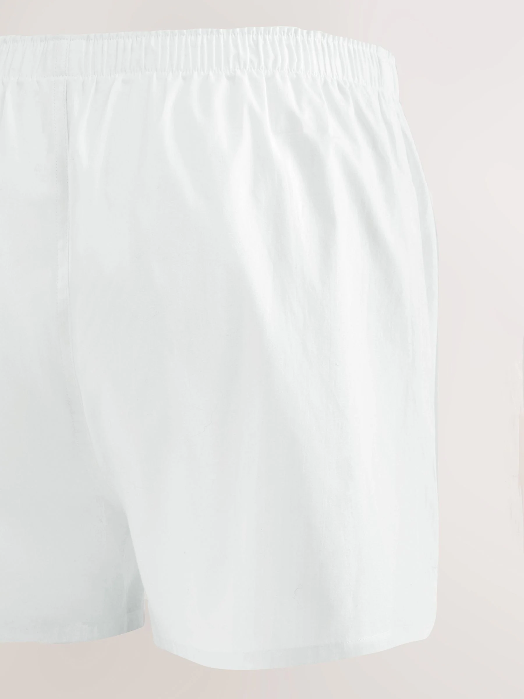 Wit - Verpakking van 4 - Geweven boxershorts van puur katoen