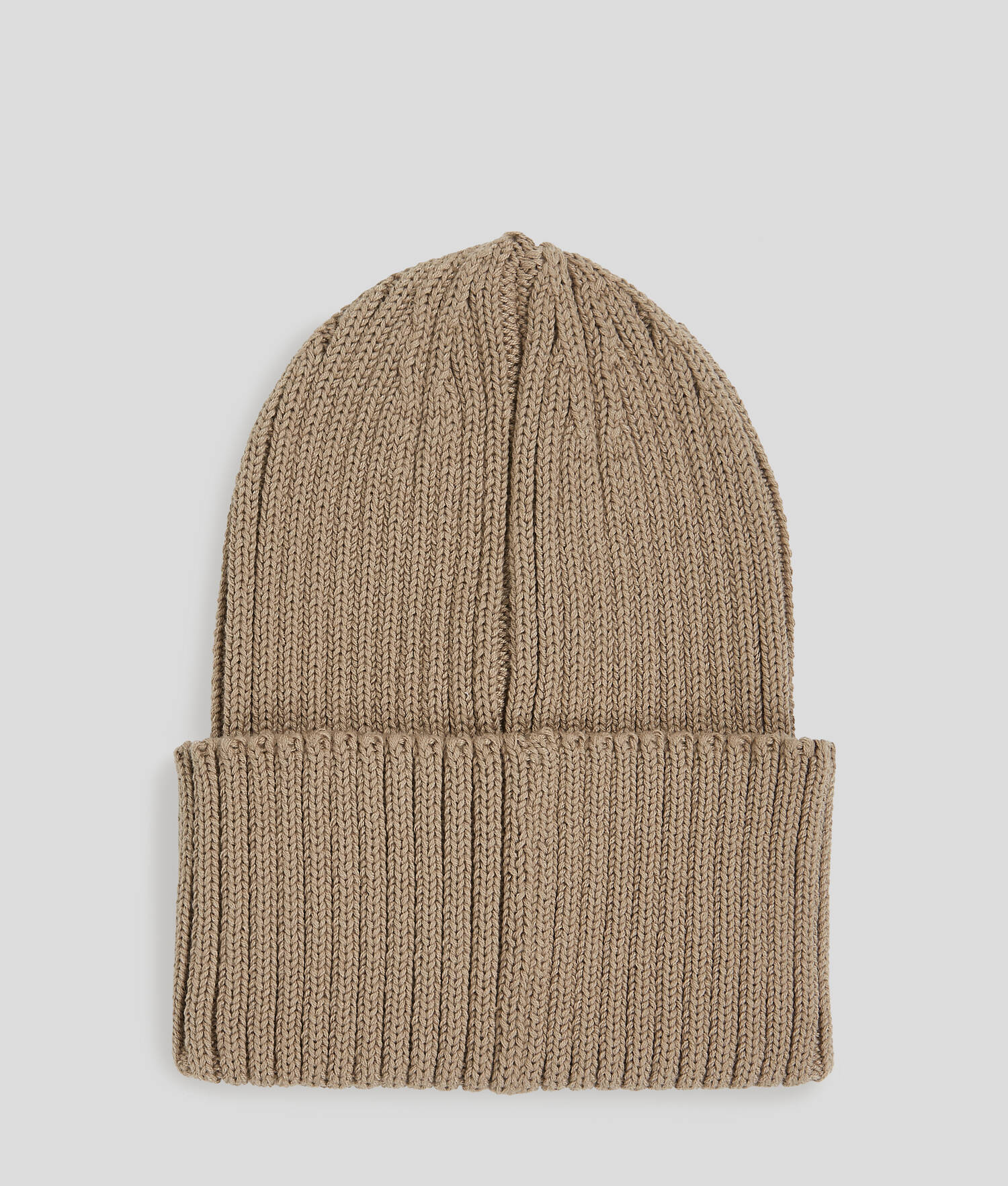 BONNET CÔTELÉ À LOGO KLJ - Taupe du désert