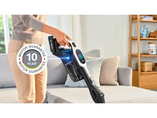 Bosch BCS1041WAC, Stick vakuum, Poseløs, Sort, Hvid, 0,4 L, Dry, HEPA