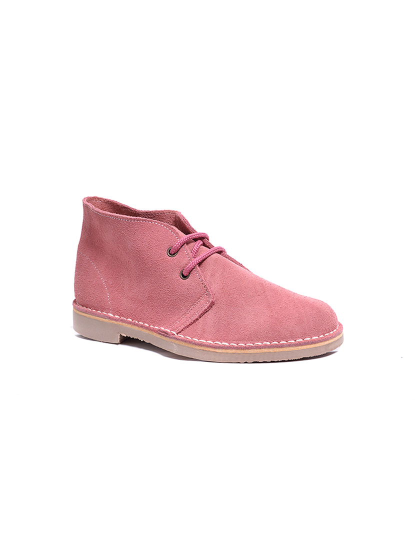 Kids Safari Boots Pink Laces