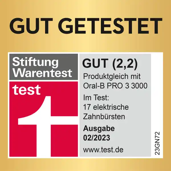 Pro 3 3000 Cross Action Elektrische Zahnbürste Black