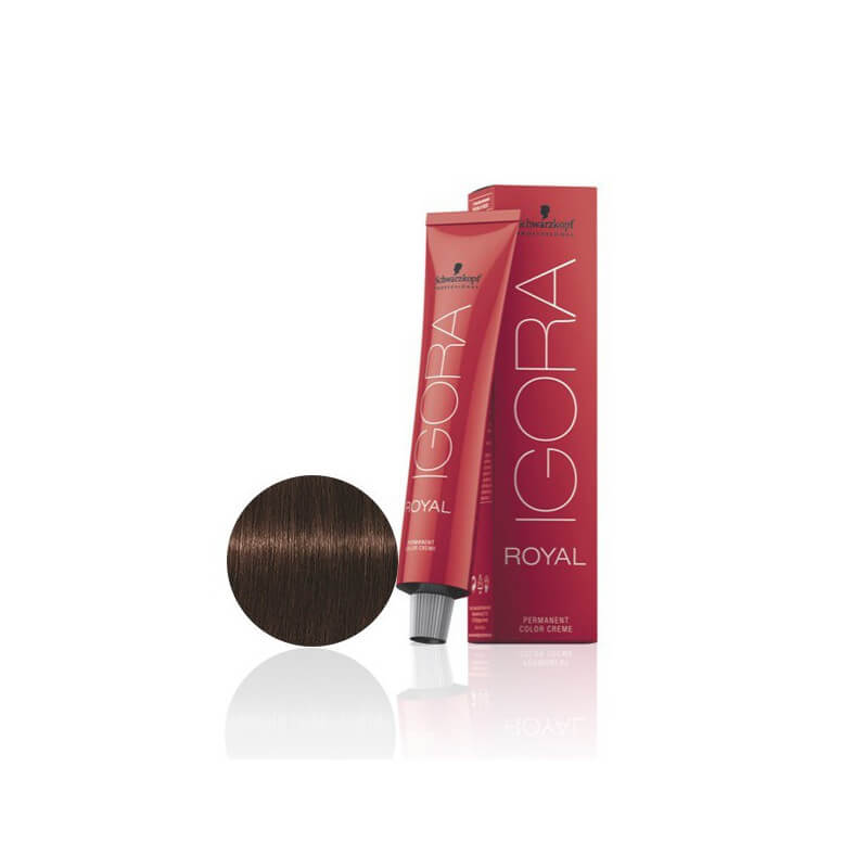 Coloration Igora Royal 4-6 châtain moyen marron 60ML