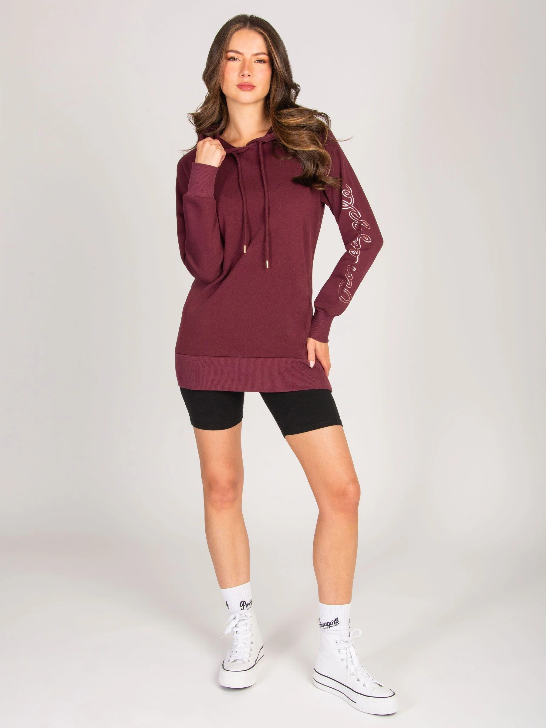 Rood - Pineapple - Lange hoody