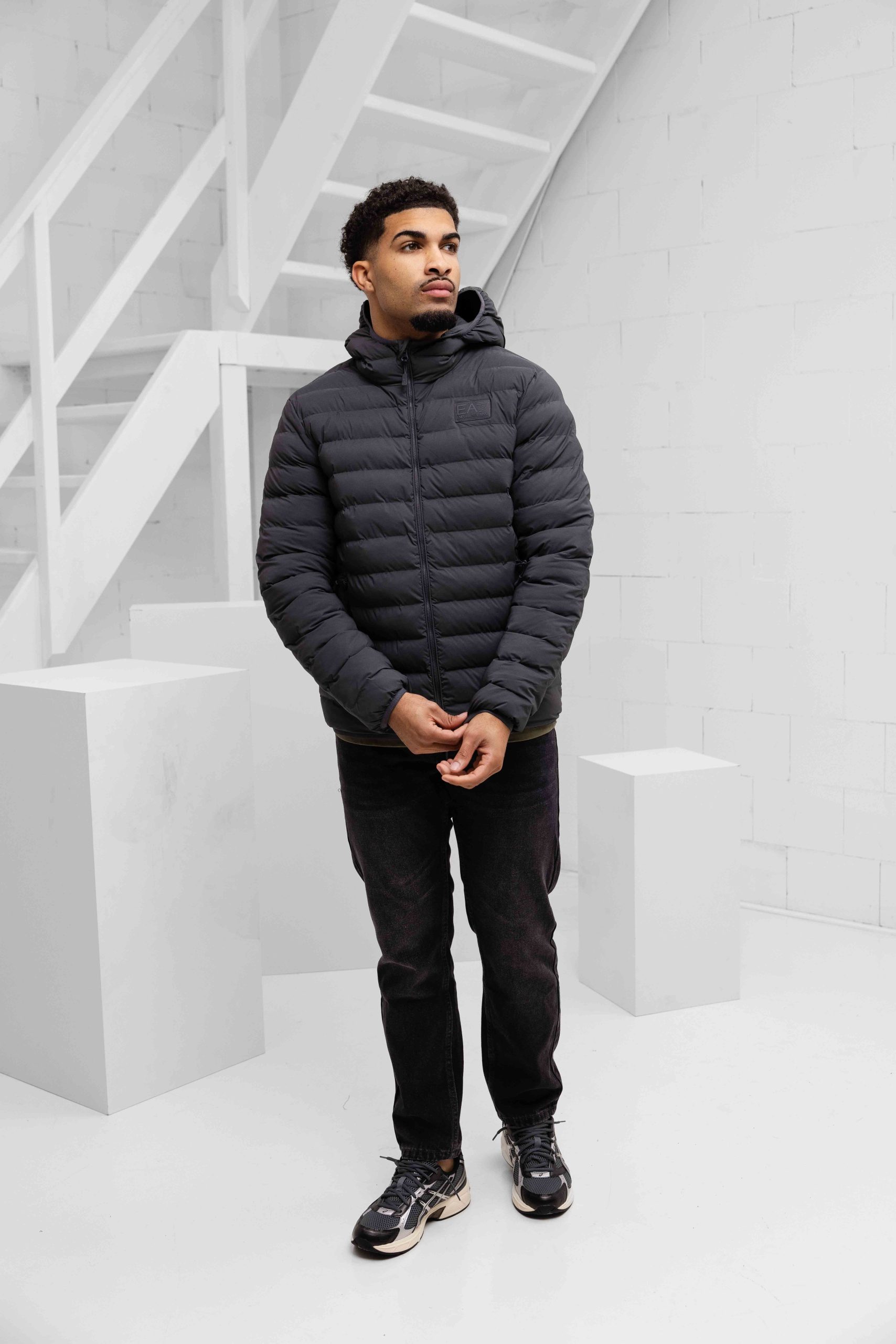 EA7 Emporio Armani 7M000686 Winterjas Heren Donkergrijs