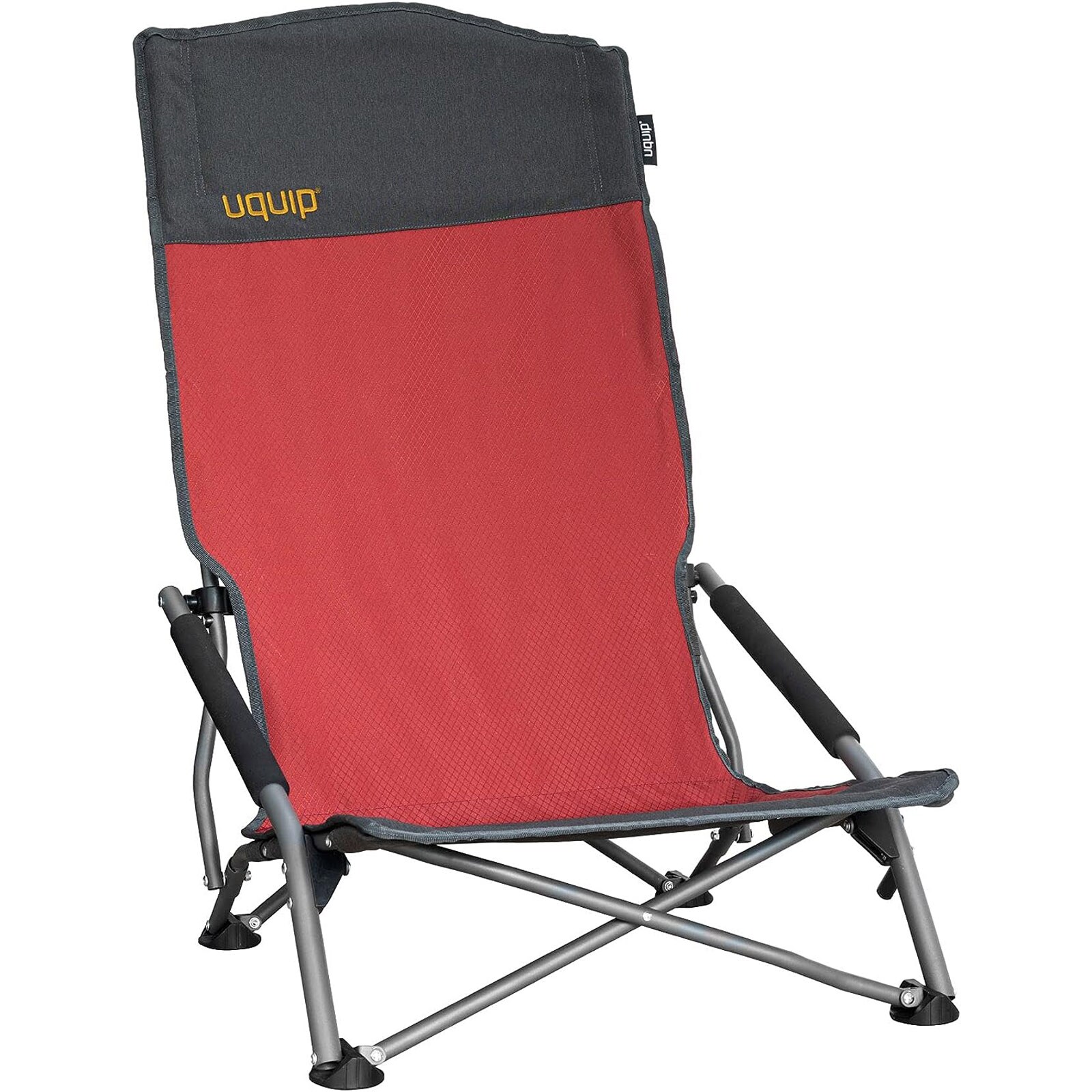 UQUIP Strandstuhl Sandy XL Campingstuhl Faltstuhl Klappstuhl Stahl Faltbar 120kg Farbe: Blue/grey