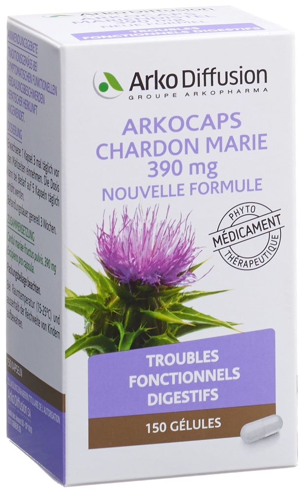 ARKOCAPS Mariendistel Kaps 390 mg neue Formel Ds 150 Stk