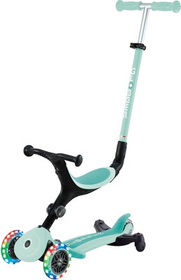 Globber Go-Up Active Lights 360° 3-hjuls Sparkesykkel, Mintgrønn