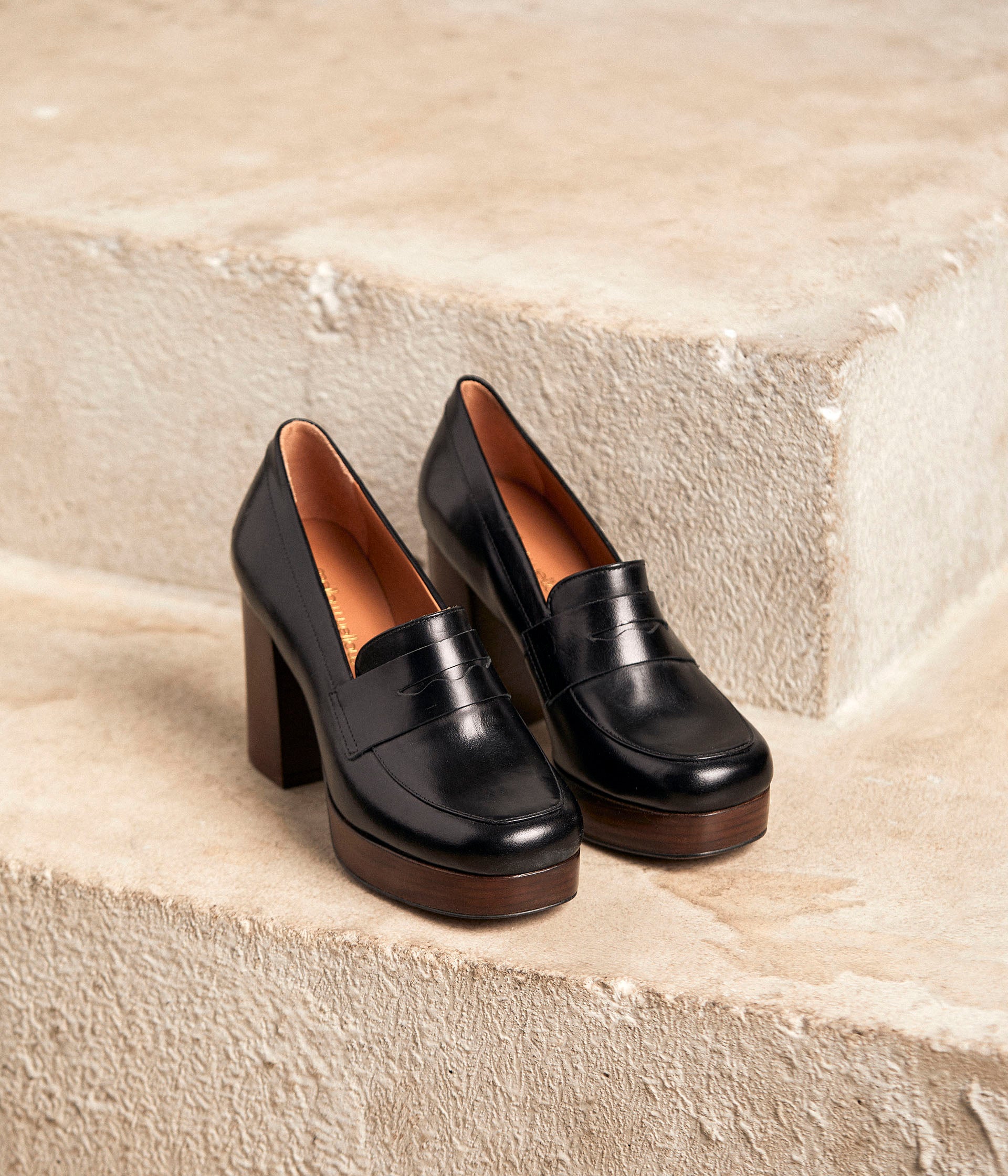 Mocassins à talon Polina