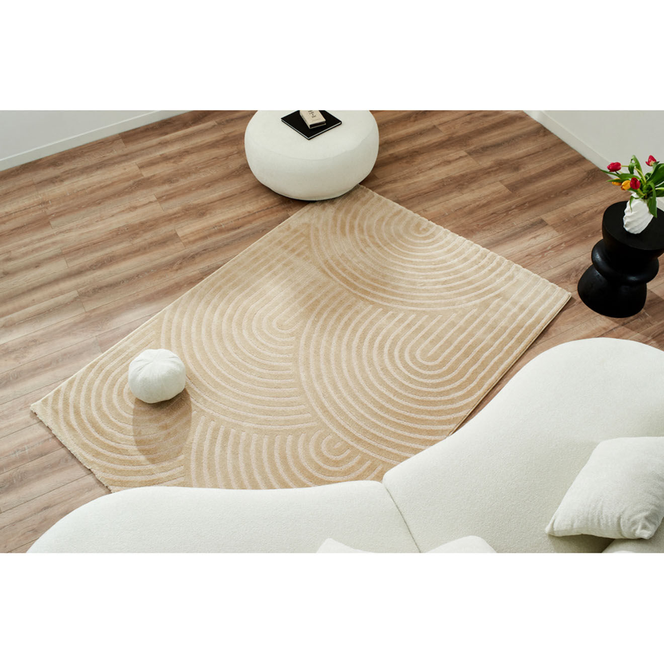 Nazar Rugs Tapis Bianca 157 beige - 200x290 cm