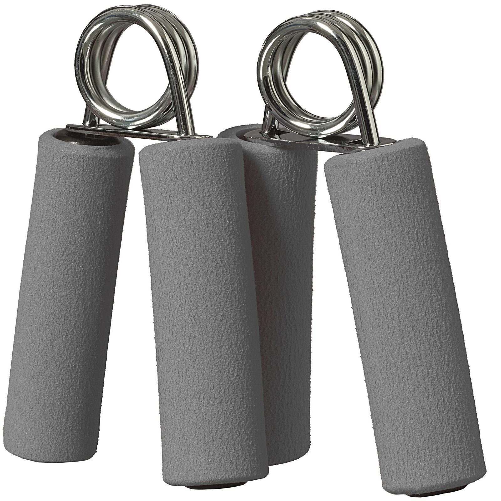 Best Fingerhanteln 2er Set I Mit starken Stahlfedern 15 kg I Mit moosgummi-ummantelte Griffe I Fingertrainer für Griffkraft, Muskeltraining und Rehabilitation I Farbe: Anthrazit