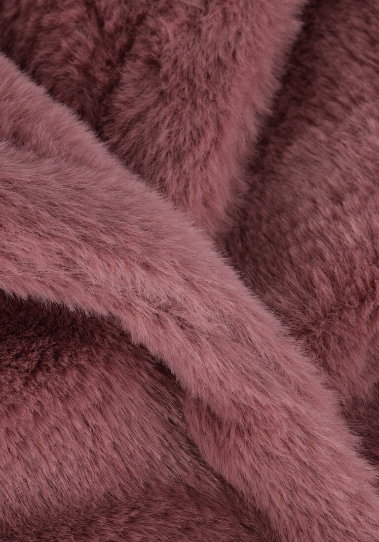 NOTRE-V roze notre-v faux fur jas fur coat short