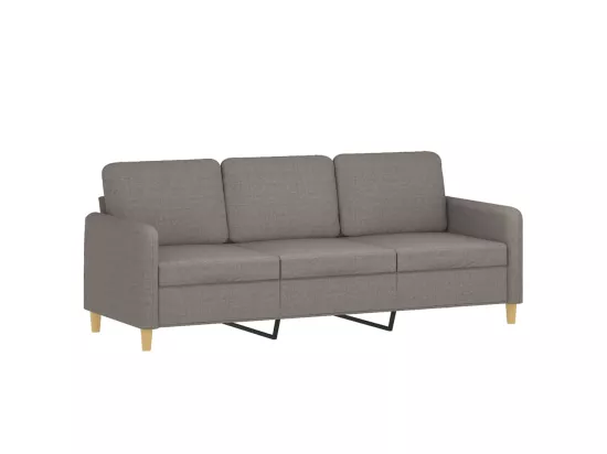 Canapé à 3 places Taupe 180 cm Tissu