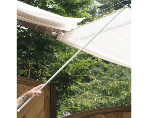 Duwstang voor kabelgespannen zonneschermen 127 cm