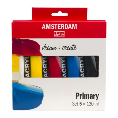 Talens AMSTERDAM All Acrylics Standard Series, Primärfarbenset