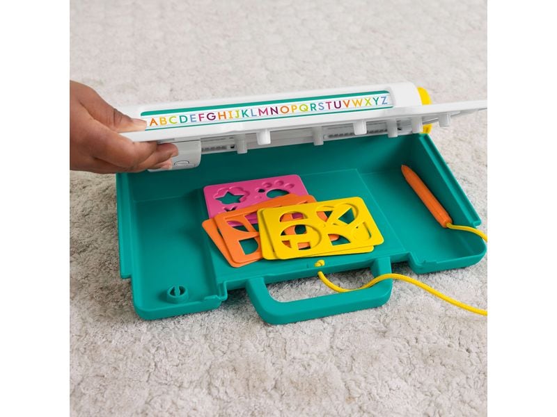 Fisher-Price Doodle Pro Lernstation Lern- und Zeichenbrett mit LCD-Bildschirm für Kinder