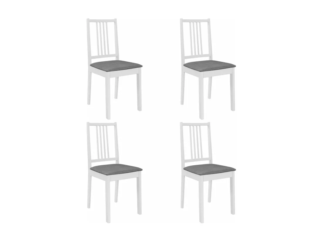 Mobilier de salle à manger 5 pcs MDF Blanc