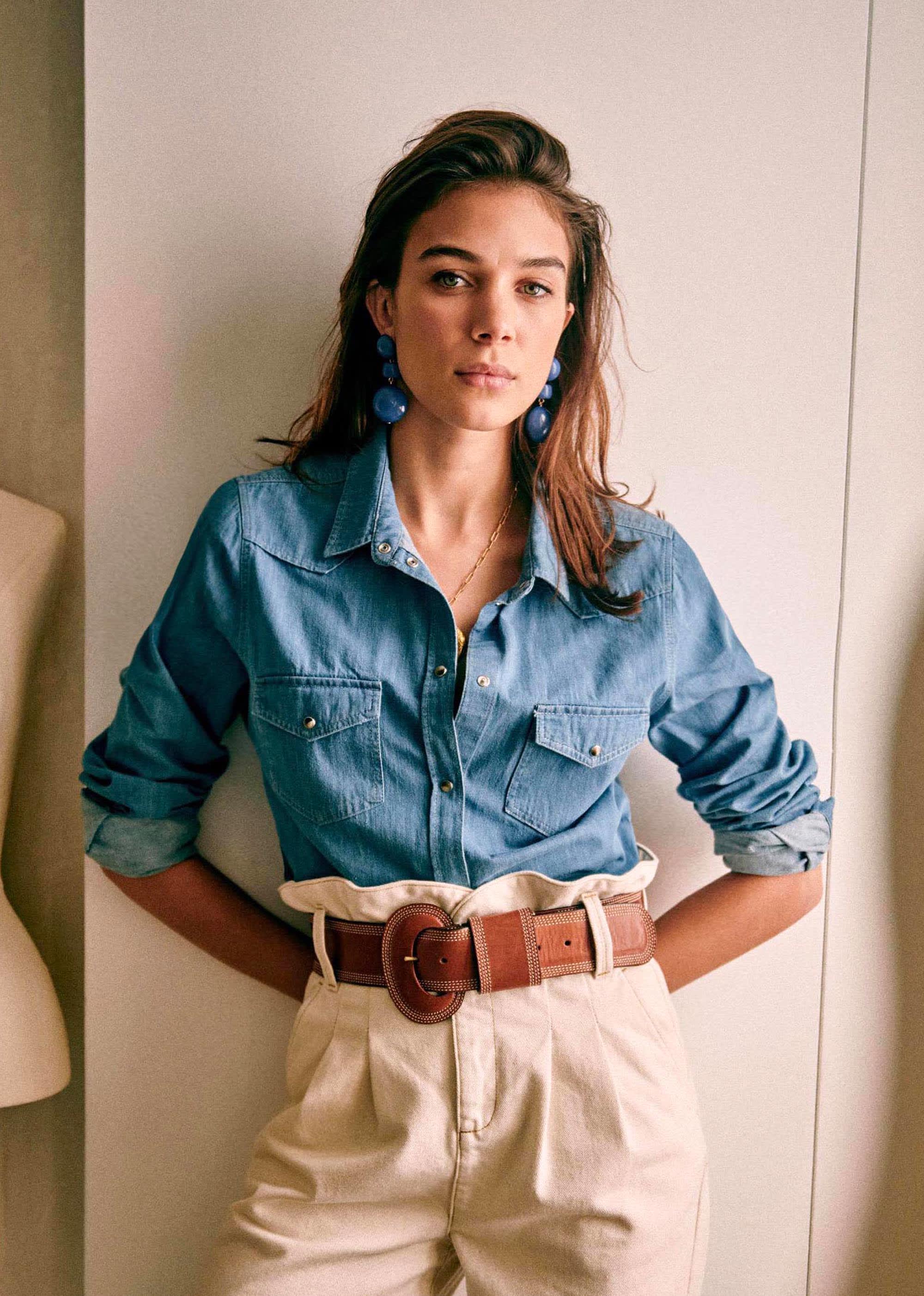 Chemise Servanne - Denim - E-SHOP/CHEMISES & BLOUSES 5905231