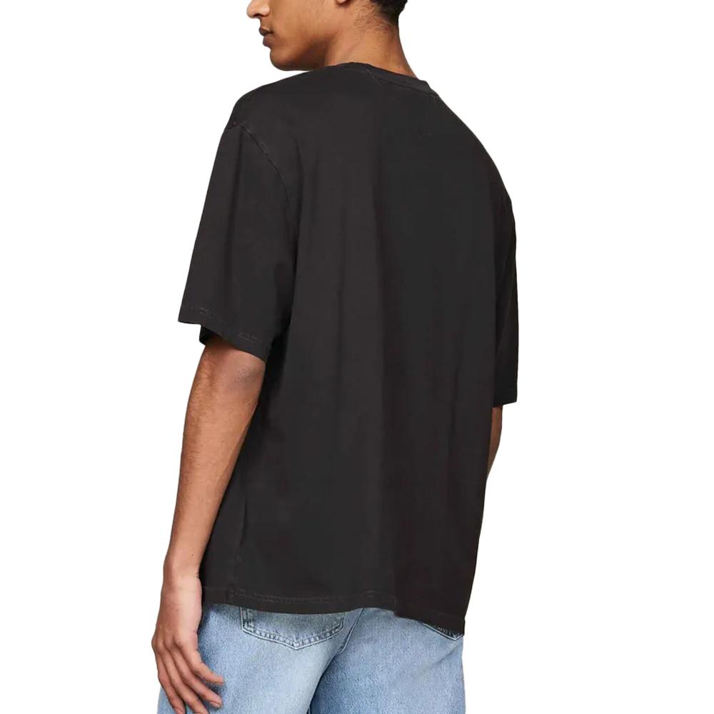 Tommy Hilfiger T-shirt Noir Homme Tommy Hilfiger Big Flag