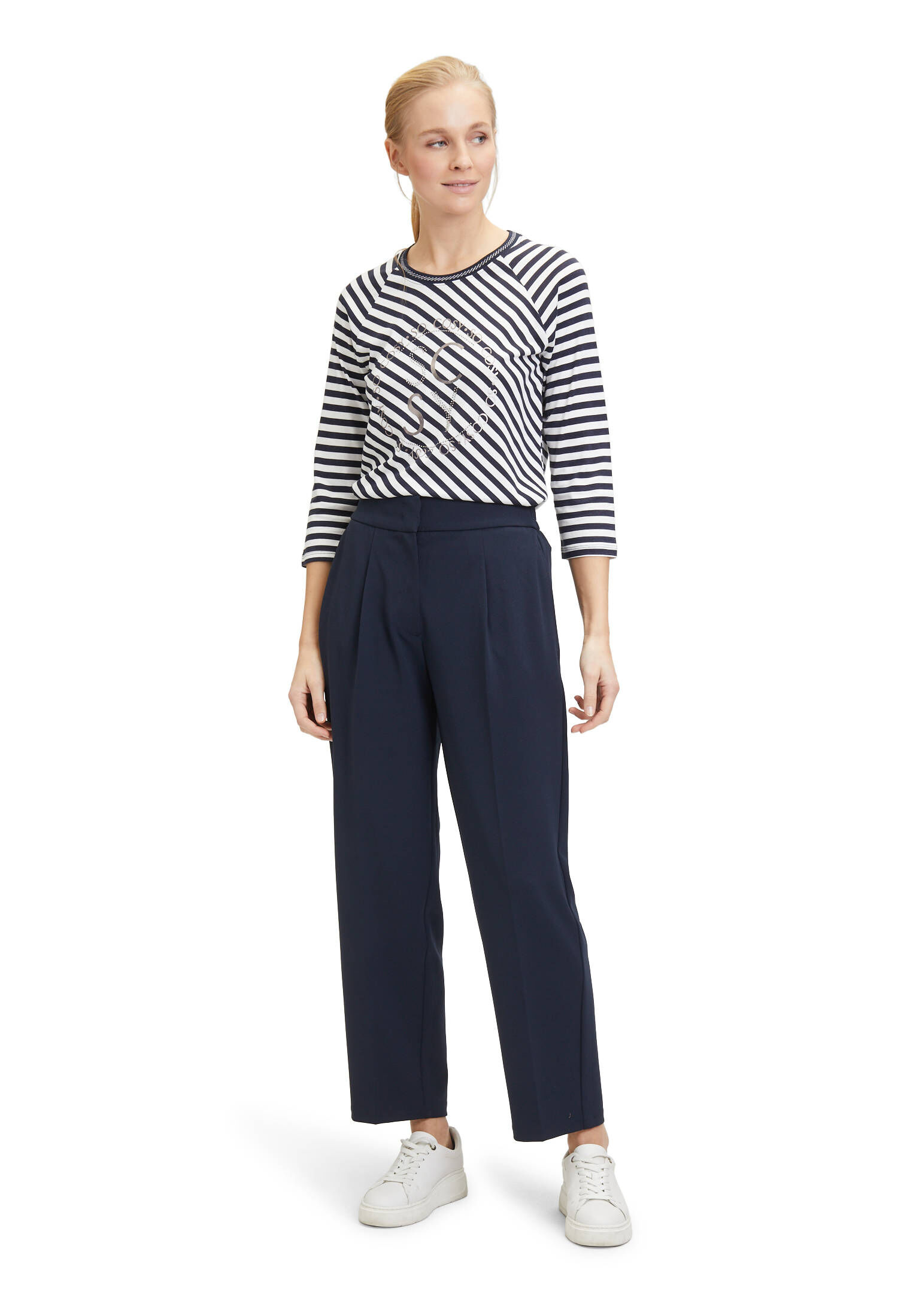 Betty Barclay| Damen Ringelshirt mit Schmucksteinen