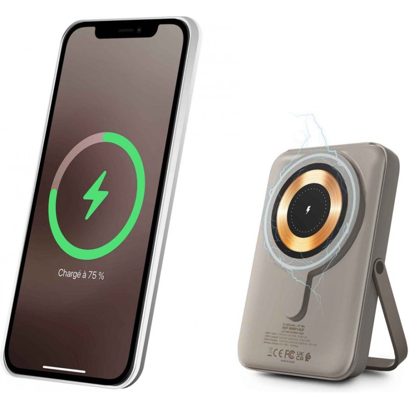 Urban Factory Magnee Power 10000 mAh Recharge sans fil Sable