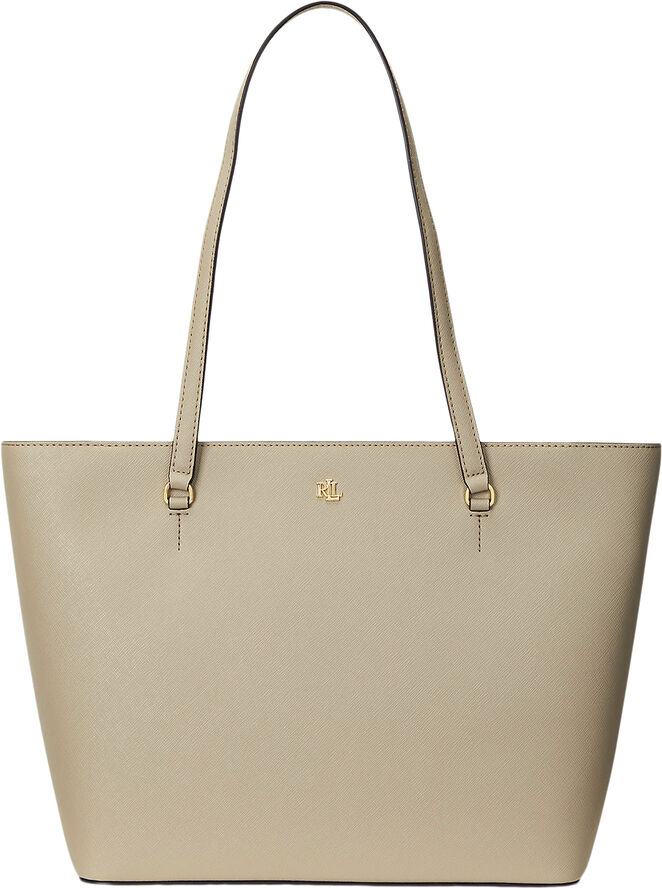 Lauren Ralph Lauren CROSSHATCH LEATHER-KARLY SHPPER-TTE Birch tan