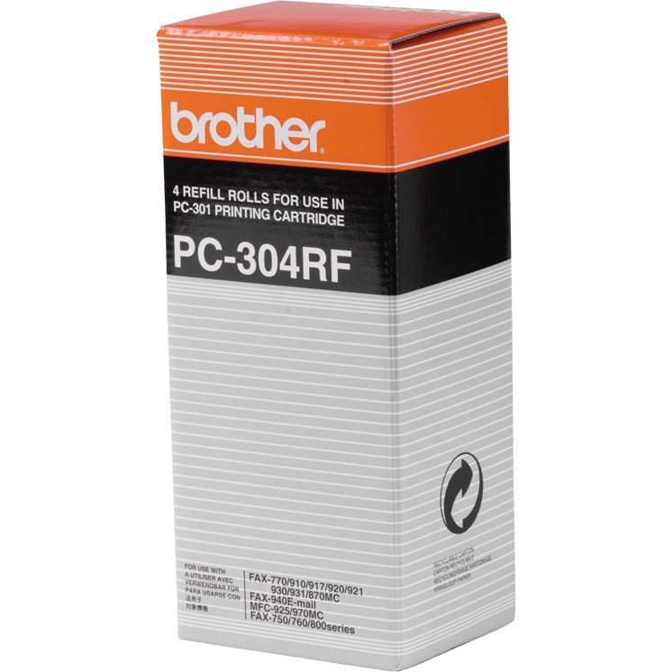 Brother PC-304RF consommable pour télécopieur Bobine de télécopie 235 pages Noir 4 pièce(s)