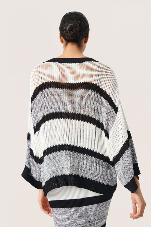 Soaked in Luxury SLRohanna Pullover Black, white and melange