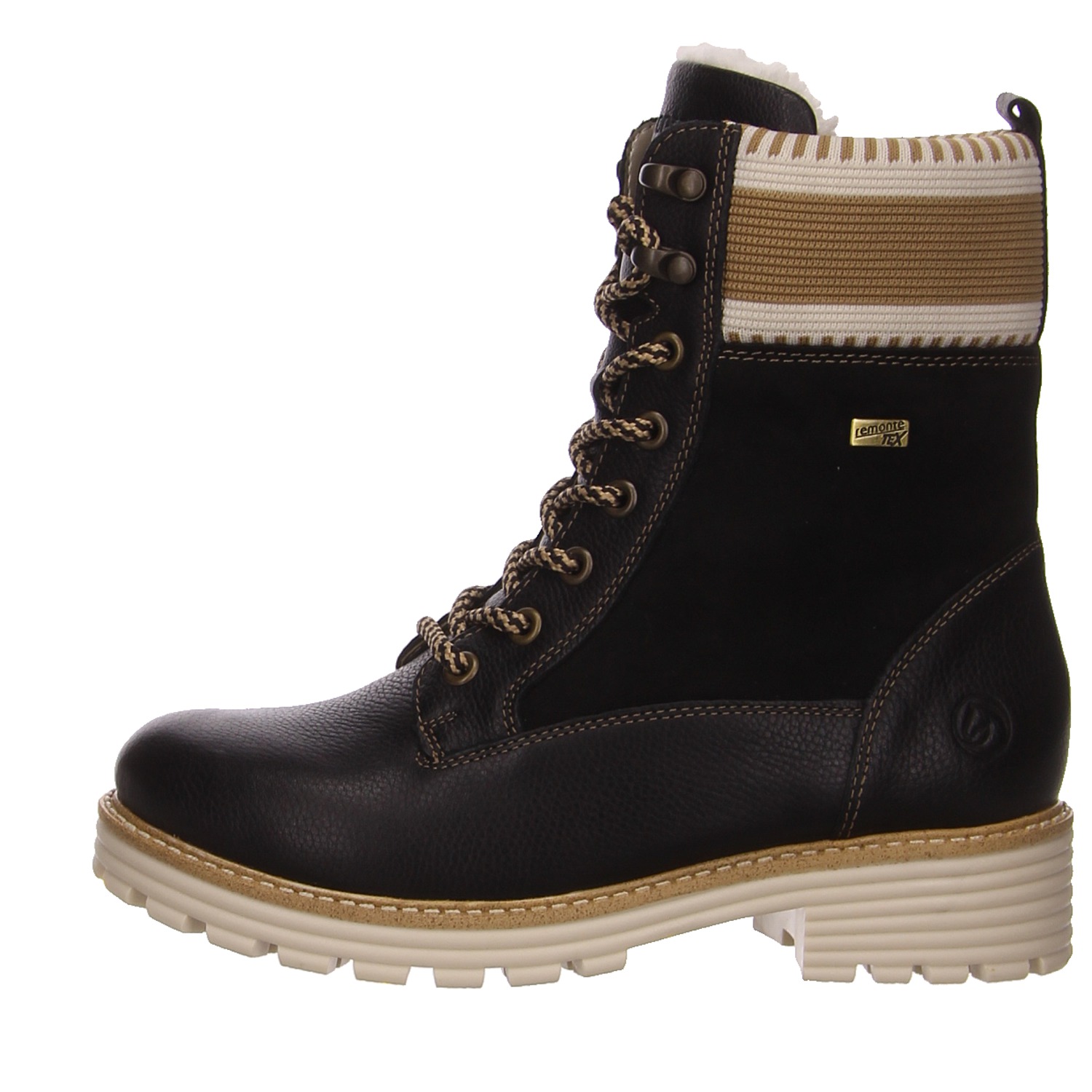 Remonte Schnürstiefel schwarz schwarz