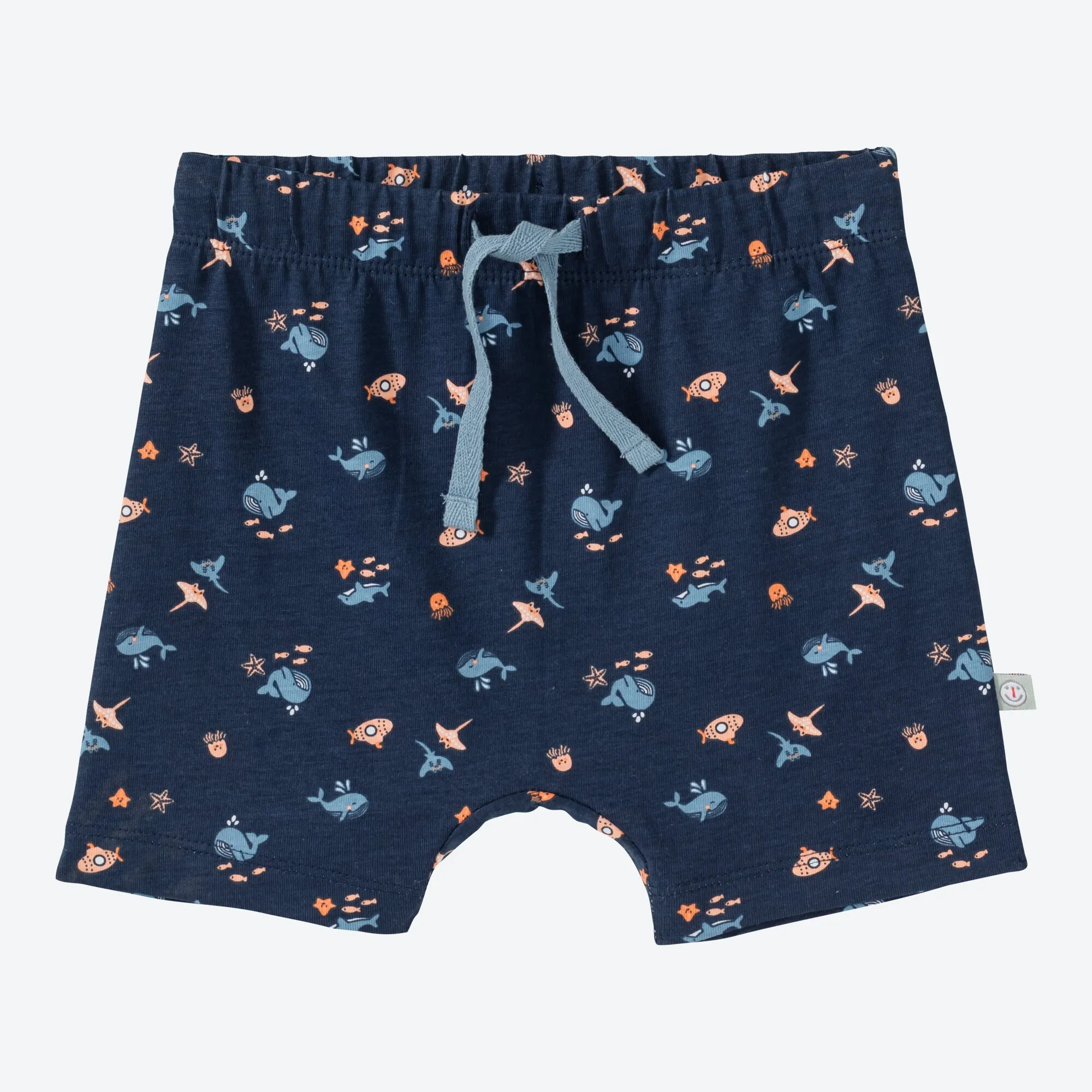 Baby-Jungen-Shorts mit Fisch-Motiven