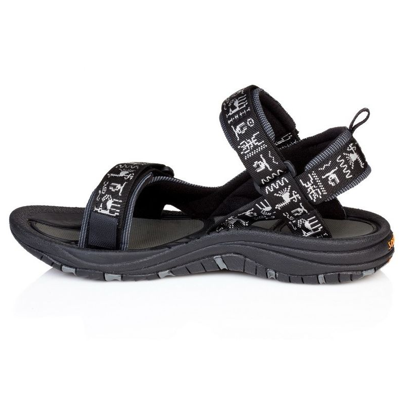 Source Gobi Black heren Inca sandalen
