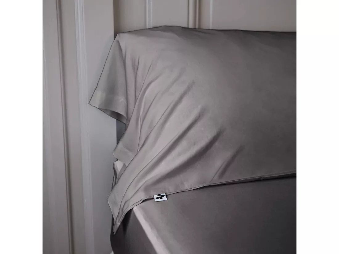 Taie de traversin en bambou 85x185 cm anthracite